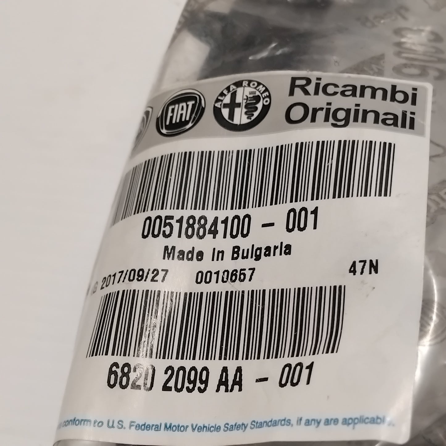 Genuine Front Left Door Gasket - Fiat 500L 2012-2022 | 51884100