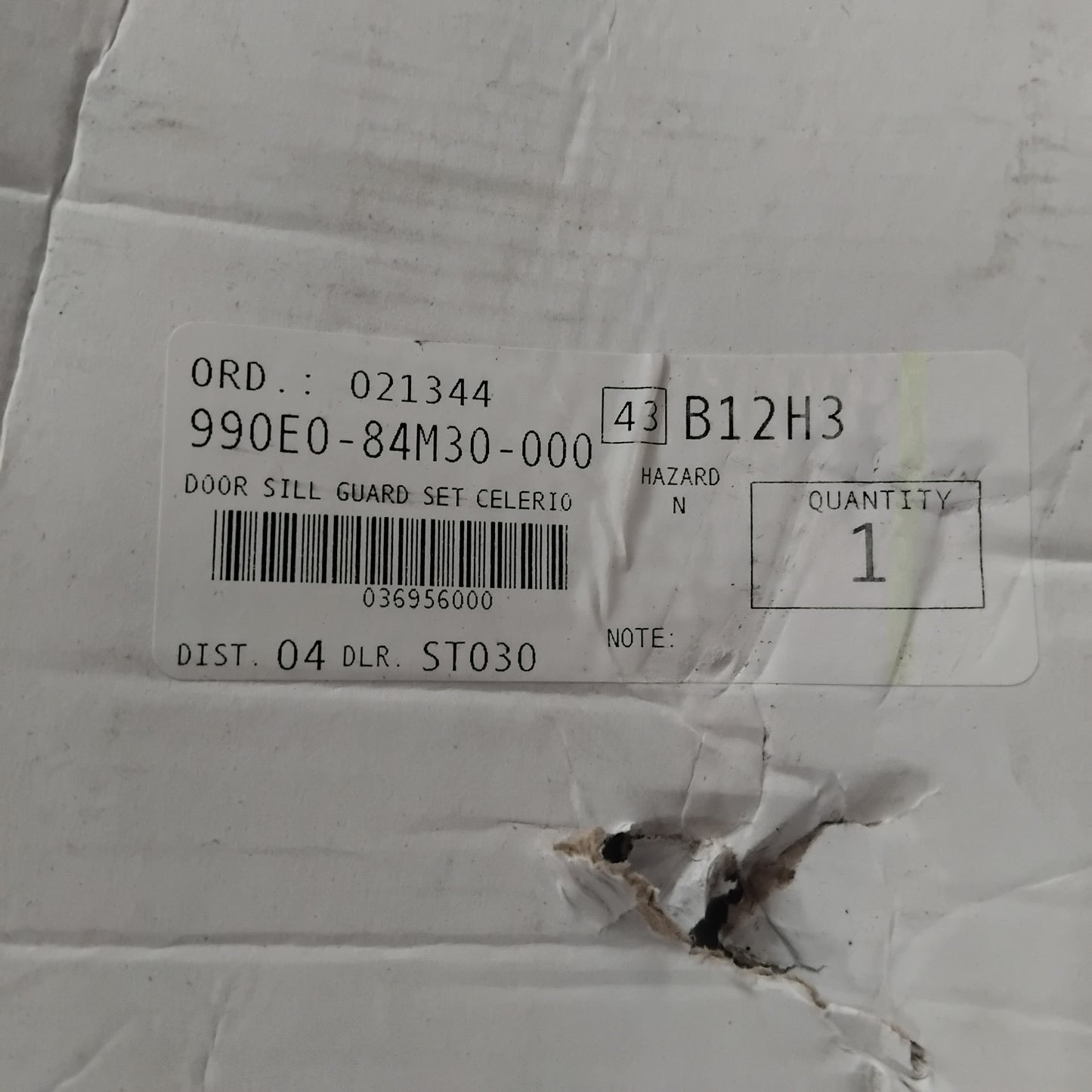 Genuine Door Sill Trim Set - Suzuki Celerio 5 Door | 990E0-84M30-000