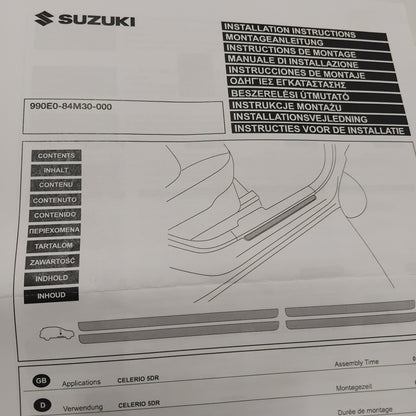 Genuine Door Sill Trim Set - Suzuki Celerio 5 Door | 990E0-84M30-000