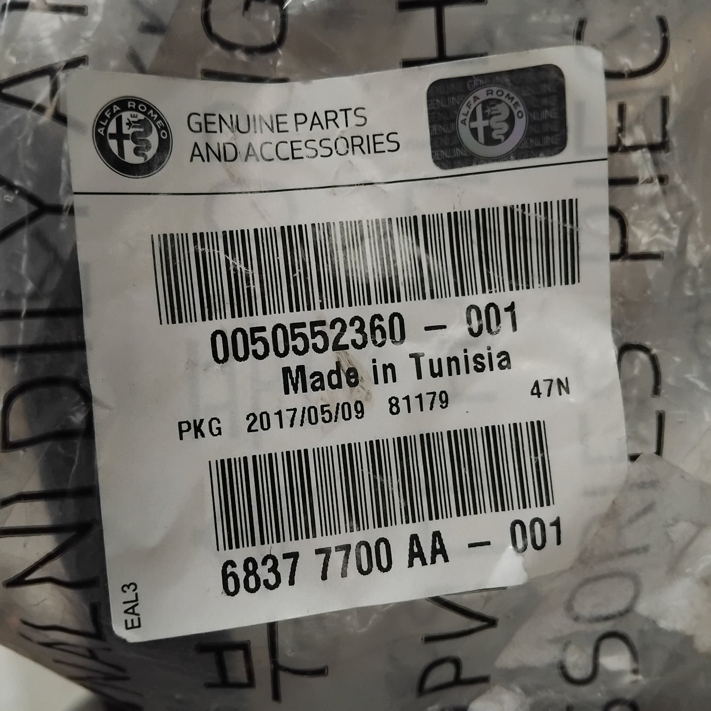 Genuine Secondary Water Coolant Hose - Alfa Romeo Stelvio 2017- | 50552360