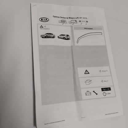 Genuine Front Wind Deflectors - Kia Optima SW 2016-2019 | D4221ADE00