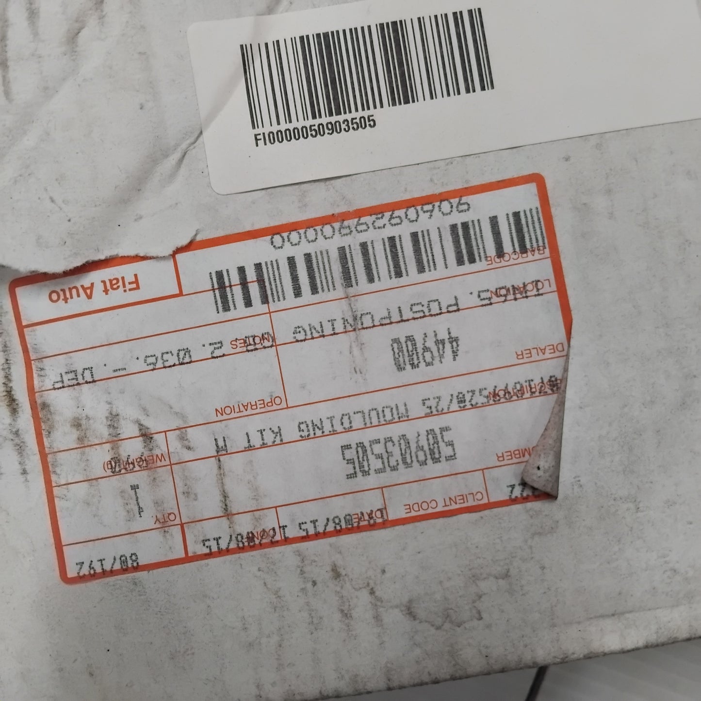 Genuine Upper Side Skirt - Alfa Romeo Giulietta | 50903505