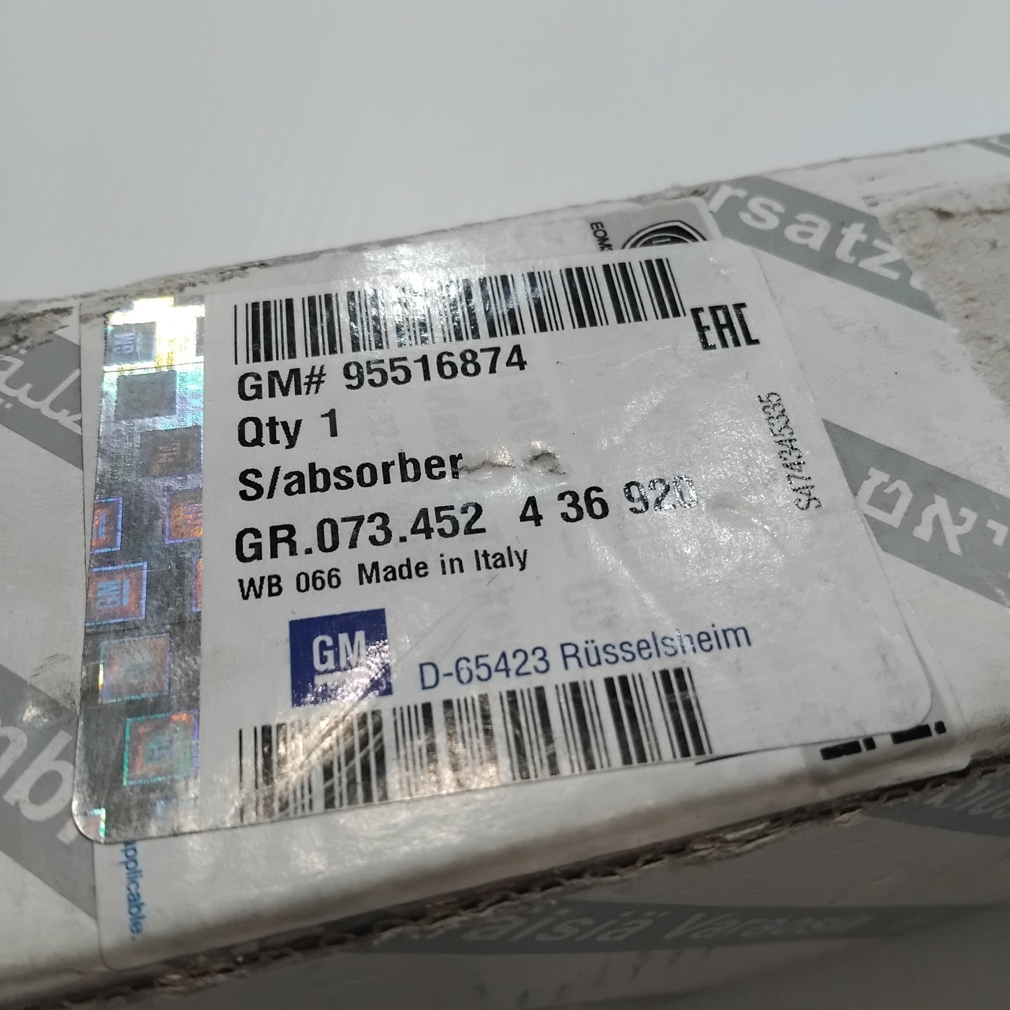 Genuine Vauxhall Shock Absorber | 95516874