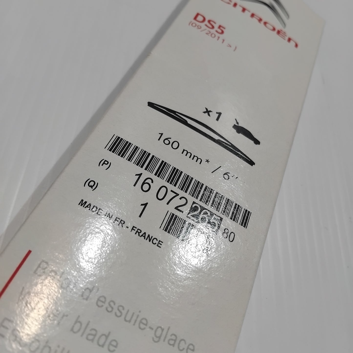 Rear Window Wiper Blade - Citroen DS5 2011-2021 Petrol | 1607226580