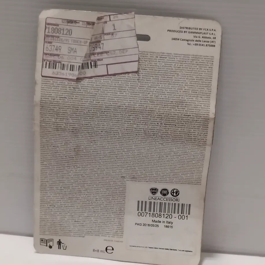 Genuine Touch-Up Stylus - Argento 565/A - Fiat | 71808120