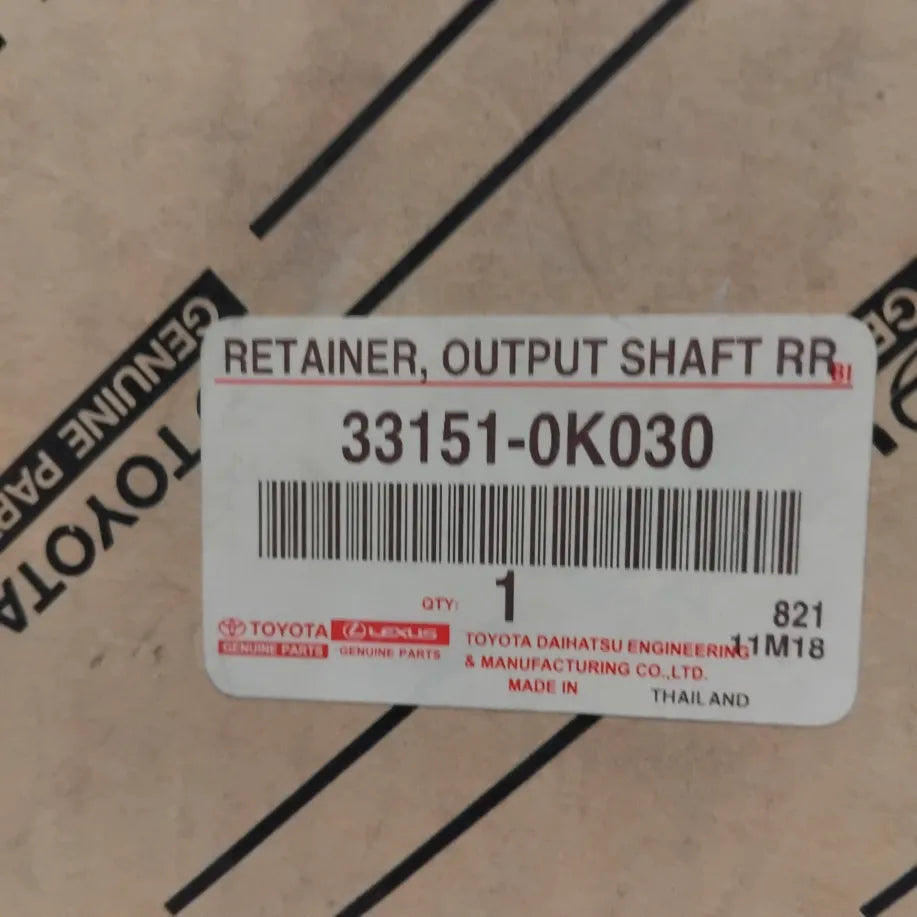 Genuine Toyota Retainer, Output Sha | 33151-0K030