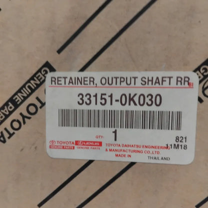 Genuine Toyota Retainer, Output Sha | 33151-0K030