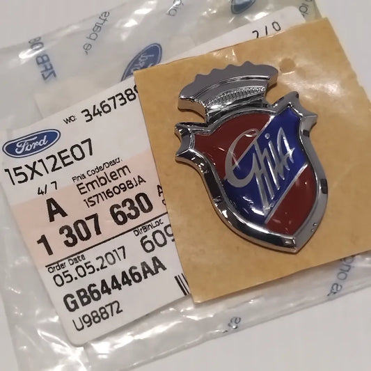 1x Genuine GHIA Emblem - Ford | 1307630