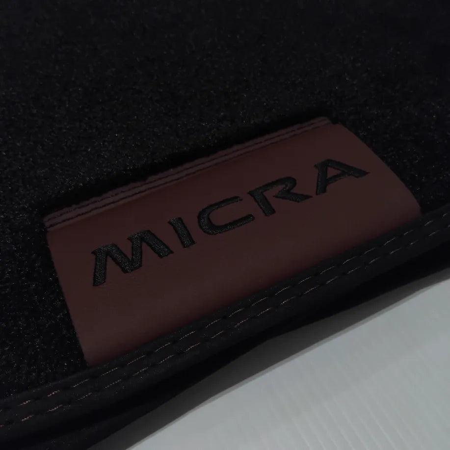 Genuine Mats - Nissan Micra - 2017-2021 - Red Stitching | KE7555F001BU