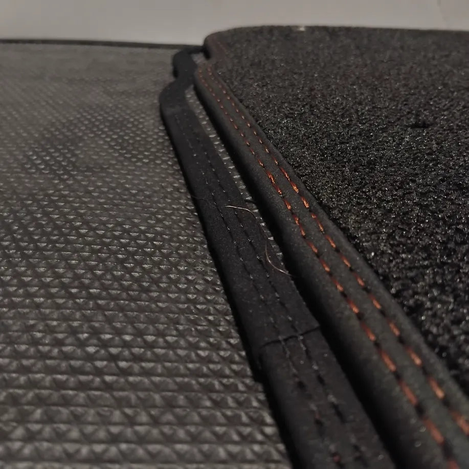 Genuine Mats - Nissan Micra - 2017-2021 - Red Stitching | KE7555F001BU