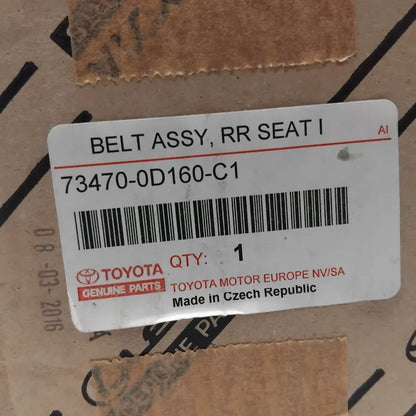 Genuine Toyota Belt Assy, Rr Seat I | 73470-0D160-C1