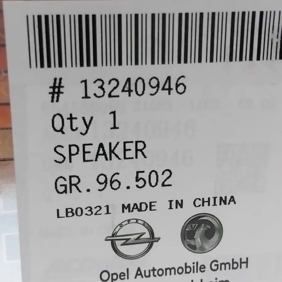 Genuine Vauxhall 2 Tweeters | 13240946