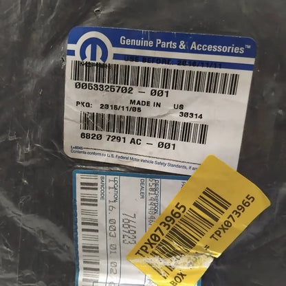Genuine Jeep Lic. Plate Supp | K68207291AC