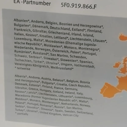 Genuine SEAT Document | 5F0060884BG