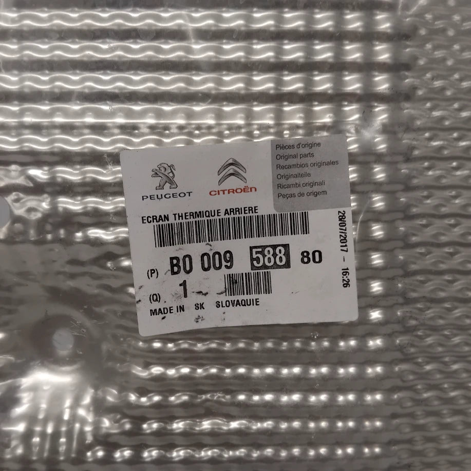 Genuine Rear Exhaust Heat Shield - Peugeot 108 | B000958880