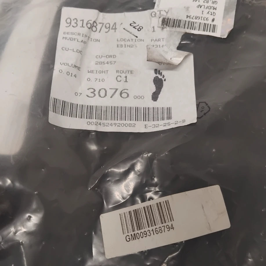 Genuine Front Mud Flap Set - Vauxhall Movano B | 93168794