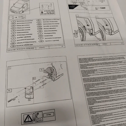 Genuine Front Mud Flap Set - Vauxhall Movano B | 93168794
