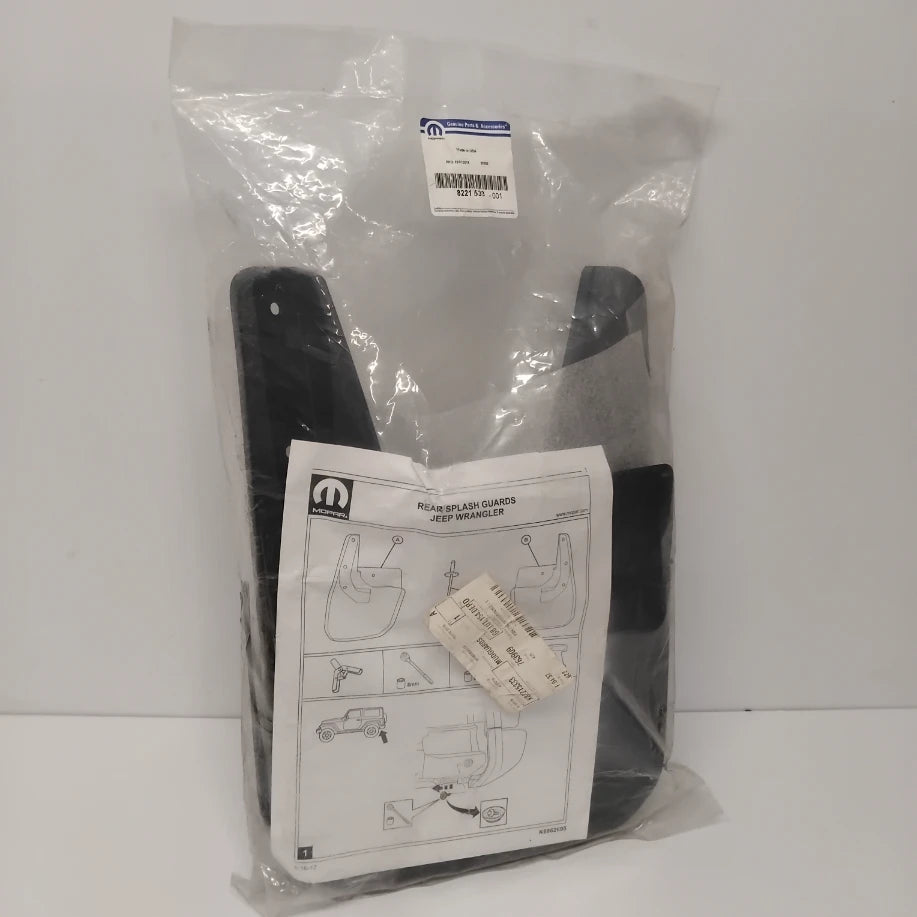 Genuine Rear Mudflaps - Jeep Wrangler 20018- | K82215333