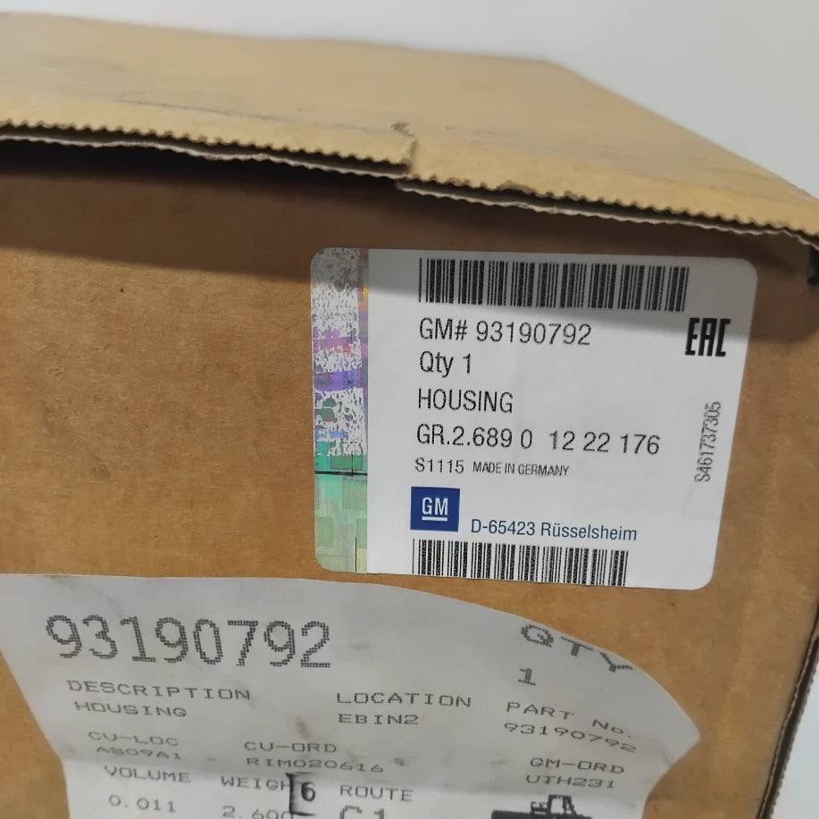 Genuine Vauxhall Housing | 93190792