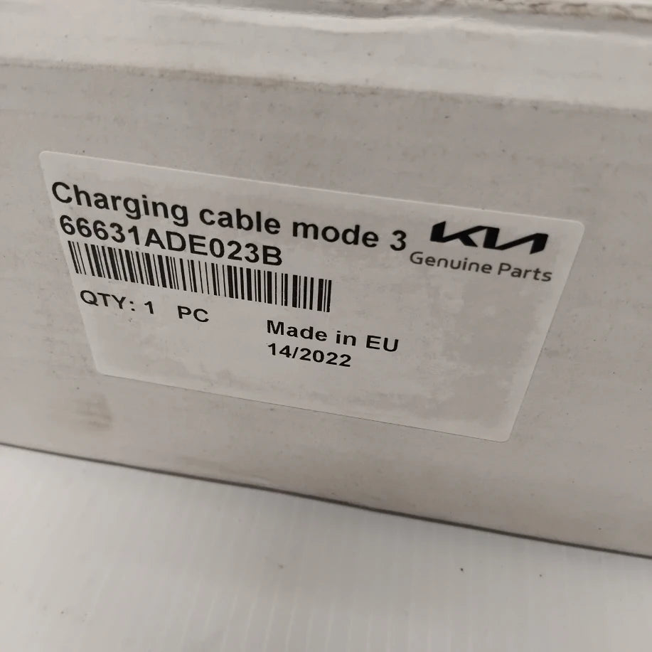 Genuine Electric Vehicle Charging Cable - Kia Optima / Sportage | 66631ADE023B