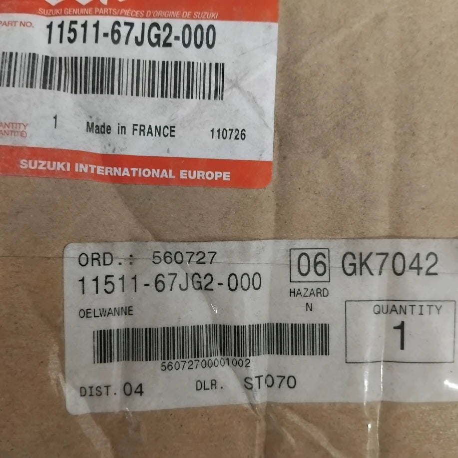 Genuine Sump / Oil Pan - Suzuki Grand Vitara | 11511-67JG2-000