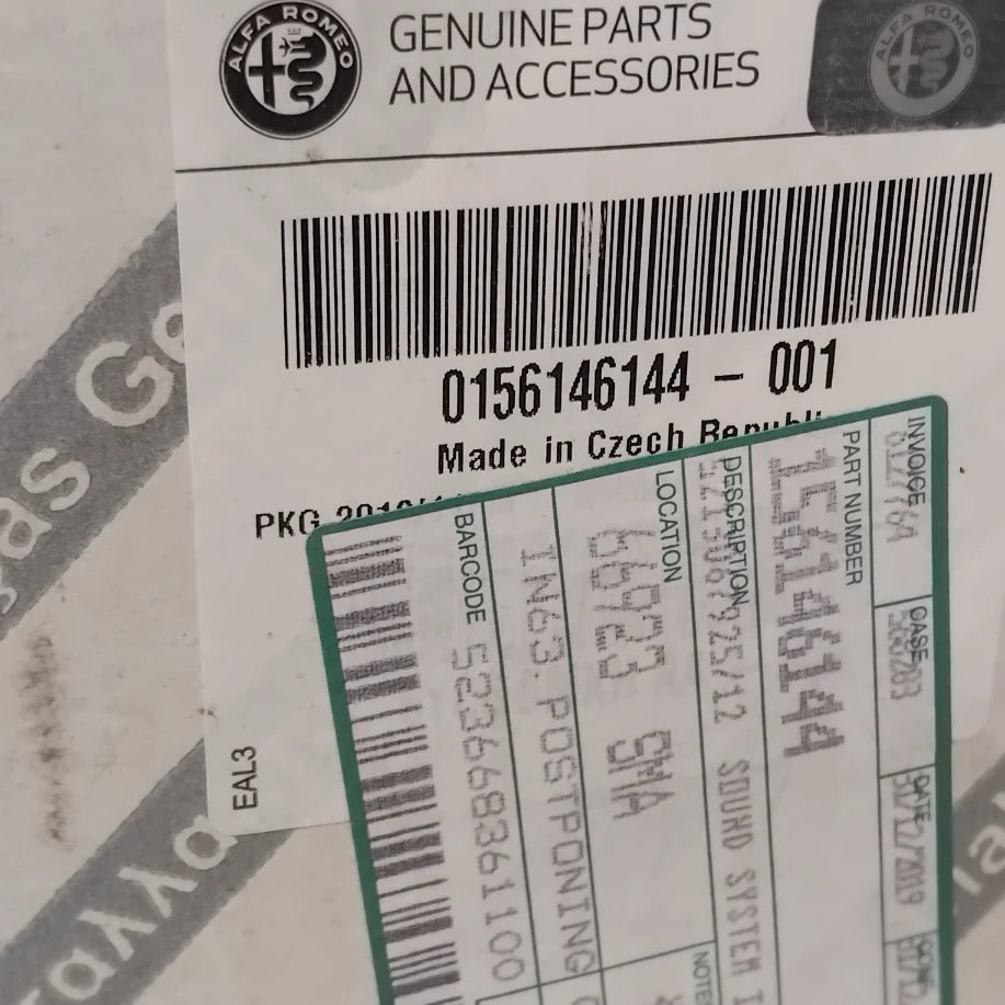 Genuine Radio Sound System - Alfa Romeo Giulietta 2016-2020 | 156146144