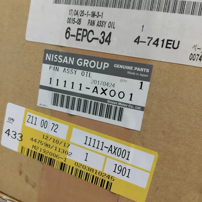 Genuine Nissan Pan Assy-Oil | 11111AX001
