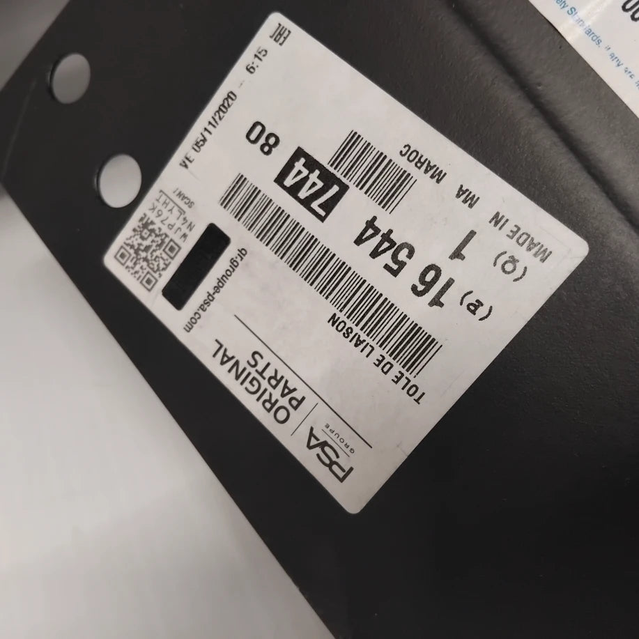 Genuine Peugeot Connecting Plate | 1654474480