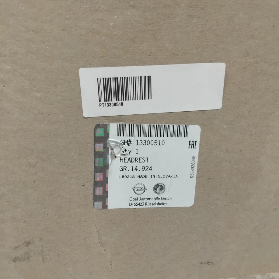 Genuine Vauxhall Front Head-Rest | 13300510