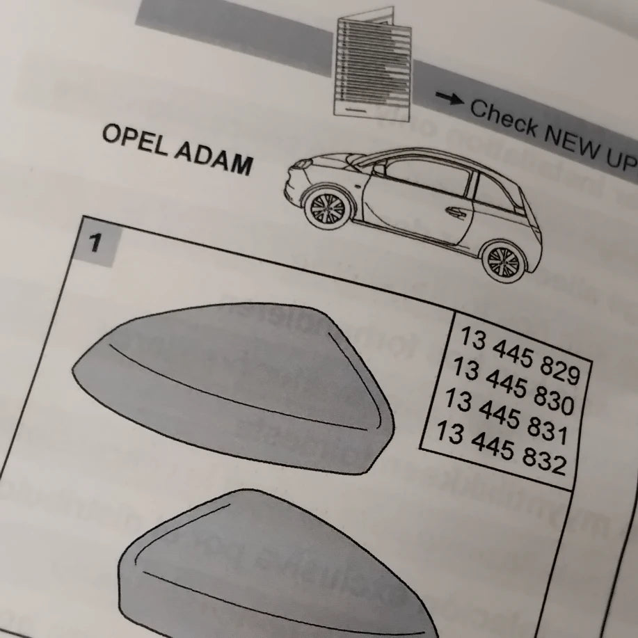 Genuine Vauxhall Mirror Body Set | 13445831