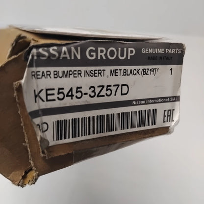 Genuine Rear Bumper Insert - Black - Nissan Pulsar 2014-2018 | KE5453Z57D