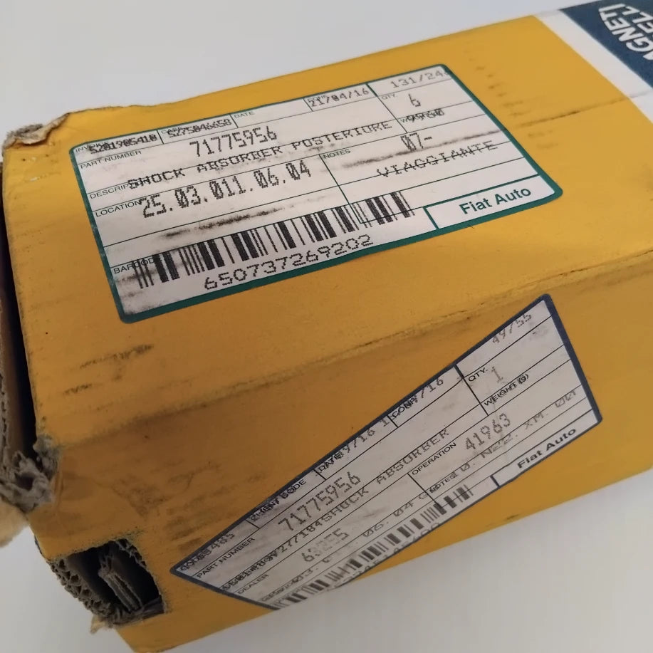 Genuine Rear Shock Absorber - Fiat Punto 2005-2017 | 71775956