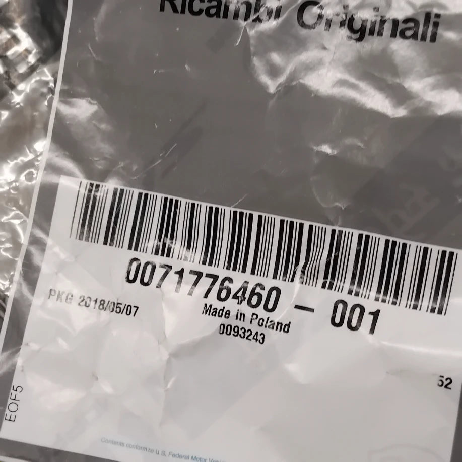 Genuine Front Seat Cushion Cover - Fiat 500 2012-2015 - Red/Ivory | 71776460