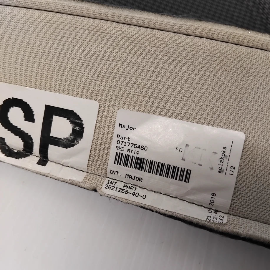 Genuine Front Seat Cushion Cover - Fiat 500 2012-2015 - Red/Ivory | 71776460