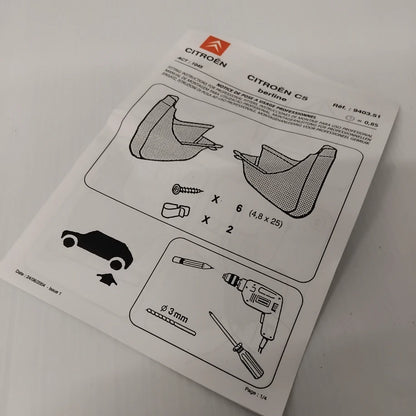 Rear Mud Flaps Styled - Citroen C5 2004-2008 | 940351