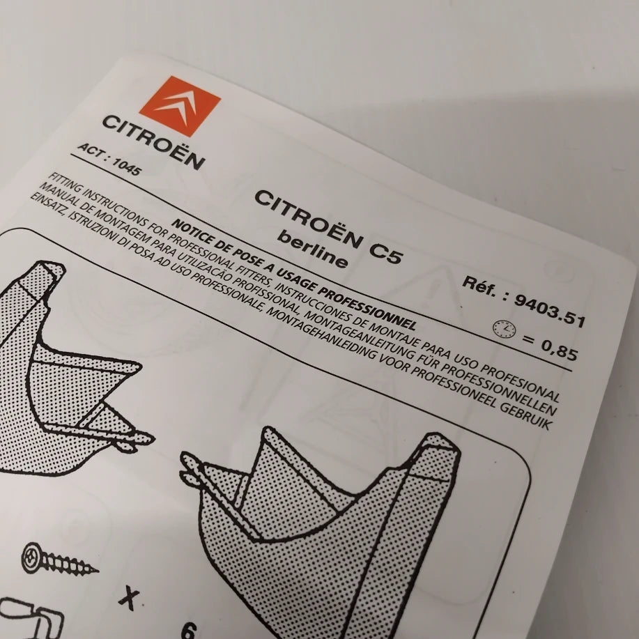 Rear Mud Flaps Styled - Citroen C5 2004-2008 | 940351