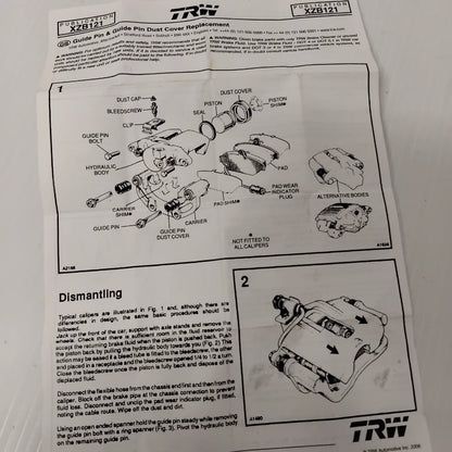 Genuine Front Brake Caliper Seals - Nissan Serena 1992-2001 1.6 | 441359C126