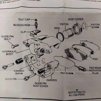 Genuine Front Brake Caliper Seals - Nissan Serena 1992-2001 1.6 | 441359C126