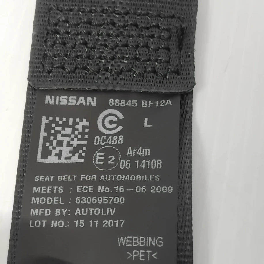 Genuine Rear Left Seatbelt - Nissan Juke 2010-2019 | 88845BF12A
