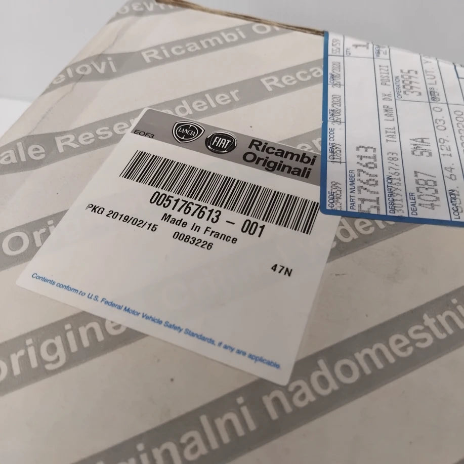 Genuine Right Tail Lamp - Fiat Panda 2003-2011 | 51767613