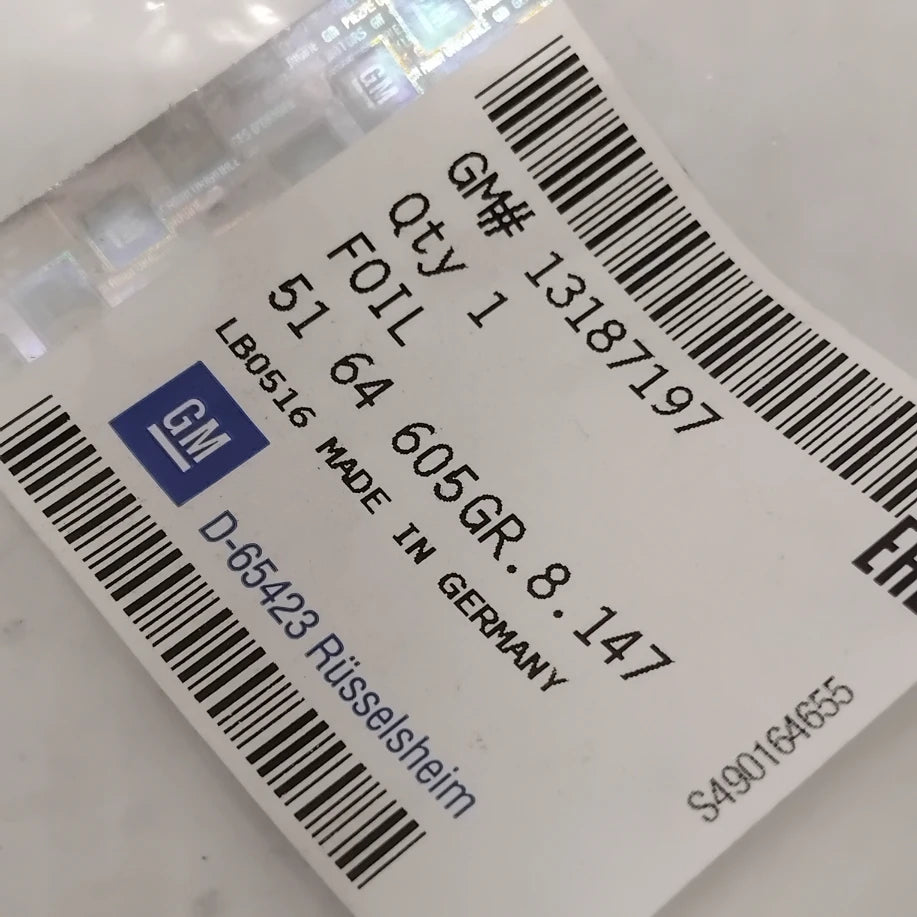 Genuine Vauxhall Name Plate | 13187197