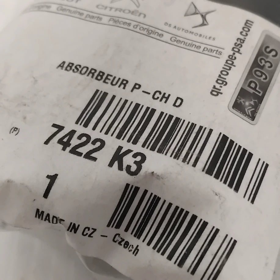 Genuine Peugeot Bumper Absorber | 7422K3