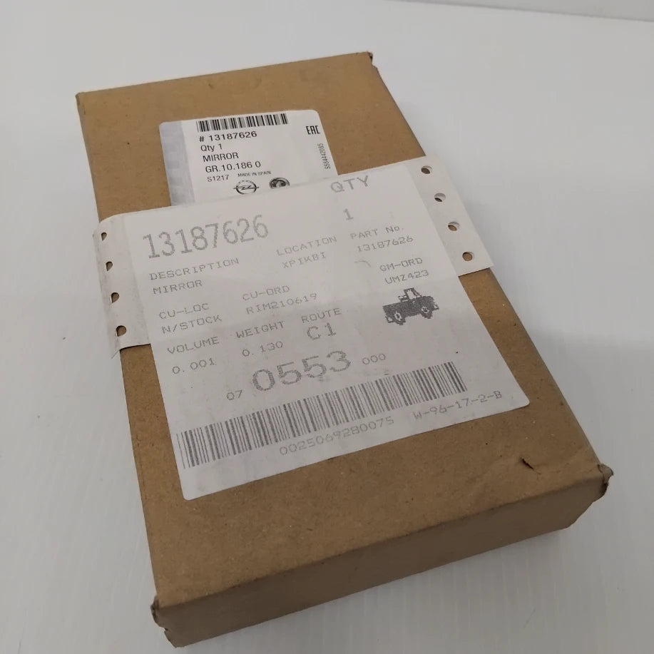 Genuine Vauxhall Corsa D Drivers Side Mirror Glass | 13187626