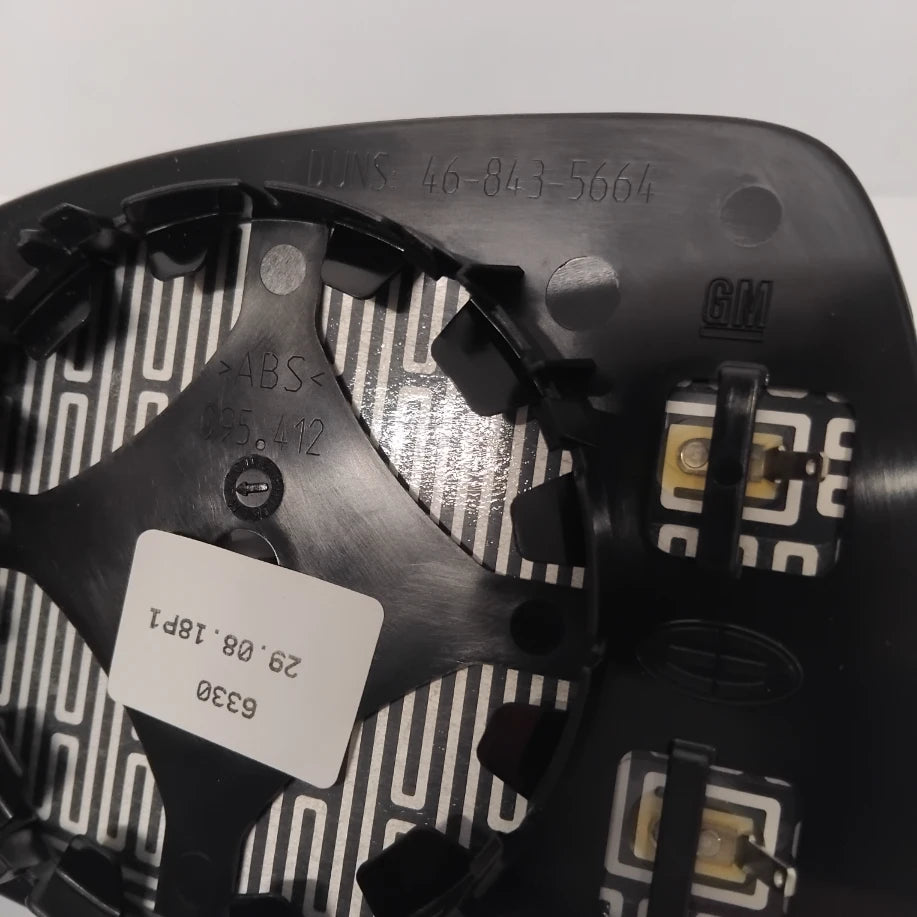 Genuine Vauxhall Corsa D Drivers Side Mirror Glass | 13187626