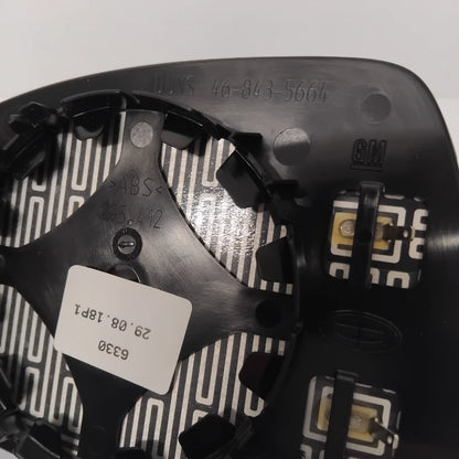 Genuine Vauxhall Corsa D Drivers Side Mirror Glass | 13187626