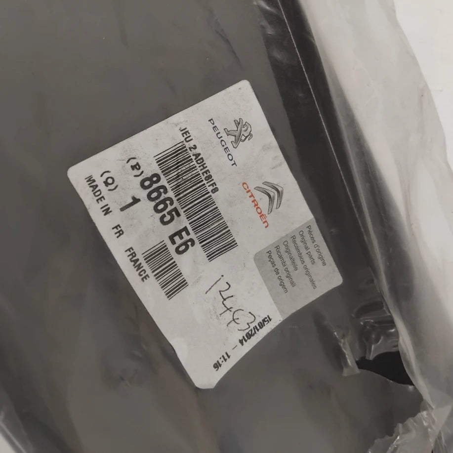 Genuine Peugeot Set 2 Adhesives | 8665E6