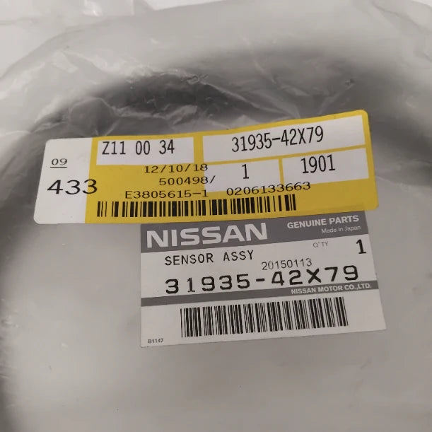 Genuine Nissan Sensor Assy-Rev | 3193542X79