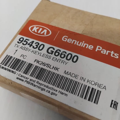 Genuine Keyless Entry Key Fob - Kia Picanto 2017-2024 | 95430G6600