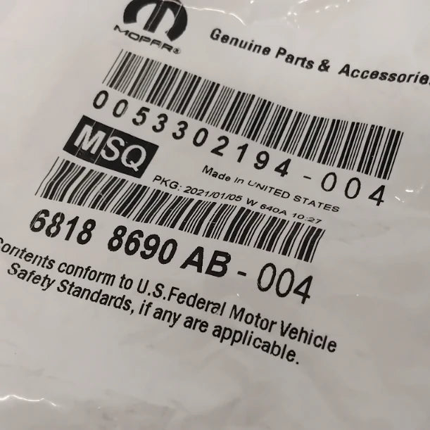 Genuine Jeep Wick | K68188690AB