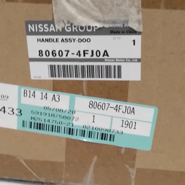 Genuine Nissan Handle Assy-Fro | 806074FJ0A